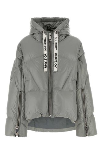 Khrisjoy Grey Nylon Down Jacket - Khrisjoy - Modalova