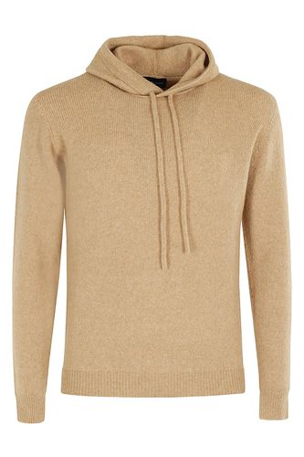 Drawstring Knit Hoodie - Roberto Collina - Modalova