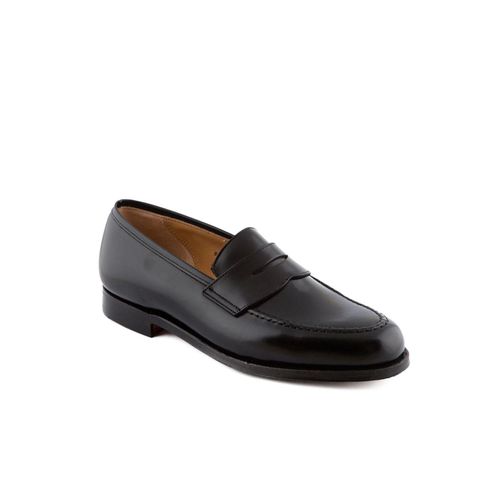 Boston Black Cavalry Polished Calf Penny Loafer - Crockett & Jones - Modalova