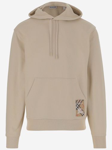 Stretch Cotton Sweatshirt With Logo - Burberry - Modalova