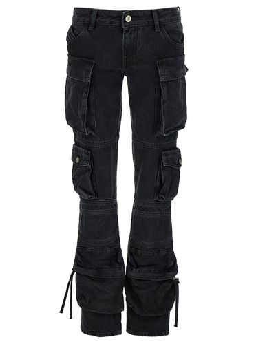 Essie Fitted Jeans With Cargo Pockets In Denim Woman - The Attico - Modalova