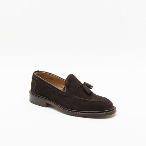 Elton Coffee Castorino Suede Tassels Loafer - Tricker's - Modalova