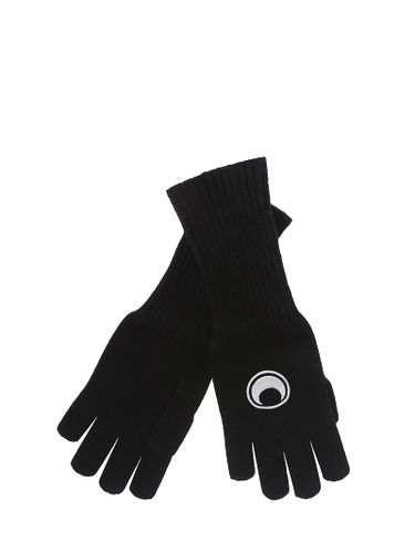 Marine Serre Gloves In Black Wool - Marine Serre - Modalova