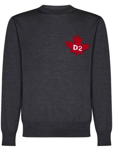 Dsquared2 Crew-neck Wool Sweater - Dsquared2 - Modalova