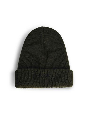 Off-White bookish Green Wool Beanie - Off-White - Modalova