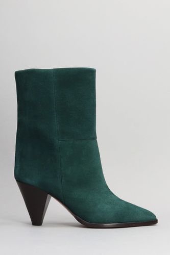 Rouxa High Heels Ankle Boots In Suede - Isabel Marant - Modalova