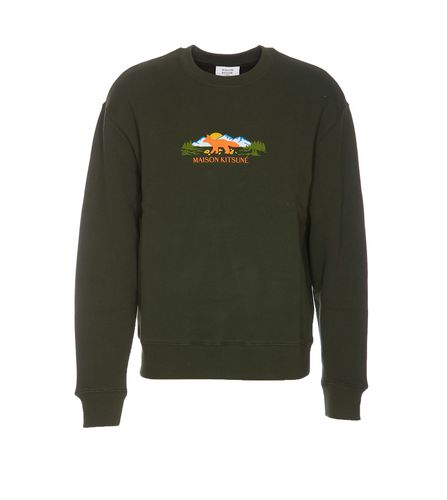 Outdoor Profile Fox Comfort Sweatshirt - Maison Kitsuné - Modalova