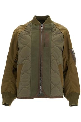 Hybrid Nylon And Ripstop Jacket - Sacai - Modalova