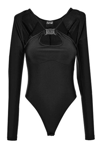 Jeans Couture Body With Long Sleeves - Versace - Modalova