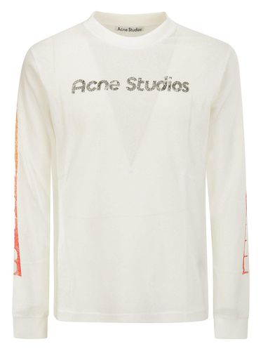 Logo Printed Long Sleeved T-shirt - Acne Studios - Modalova