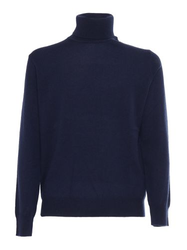 Plain Knitted Turtleneck Sweater - Kangra - Modalova