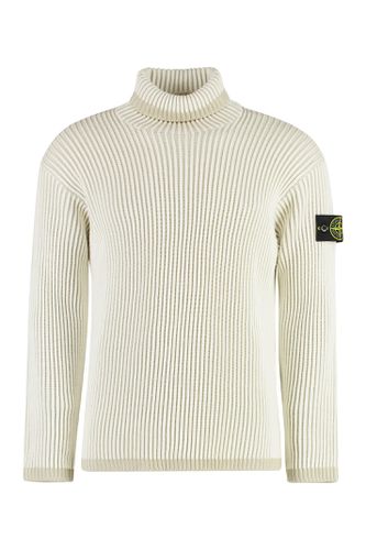 Virgin Wool Turtleneck Sweater - Stone Island - Modalova