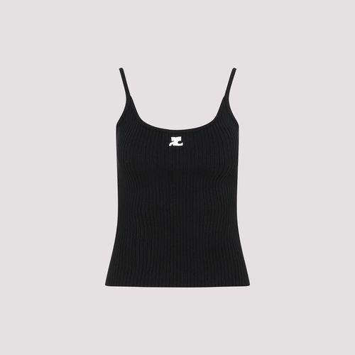 Courrèges Rib Knit Tank Top - Courrèges - Modalova