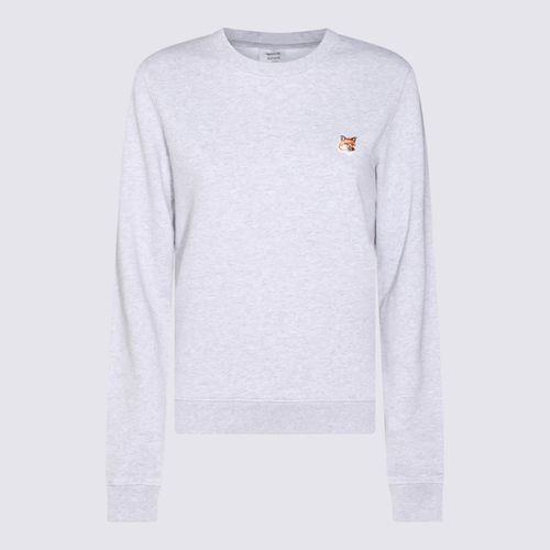 Light Grey Cotton Sweatshirt - Maison Kitsuné - Modalova