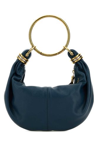 Petrol Blue Leather Bracelet Handbag - Chloé - Modalova