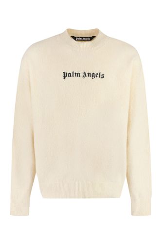 Palm Angels Logo Crew-neck Sweater - Palm Angels - Modalova