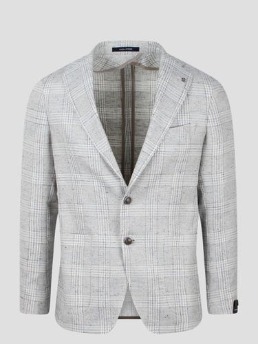 Checked Single-breasted Blazer - Tagliatore - Modalova