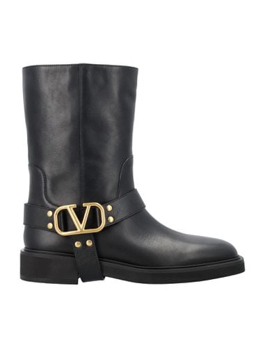 V-logo Biker Boots - Valentino Garavani - Modalova