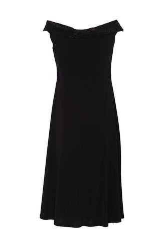 Sequin-embellished Off-shoulder Flared Mini Dress - Emporio Armani - Modalova