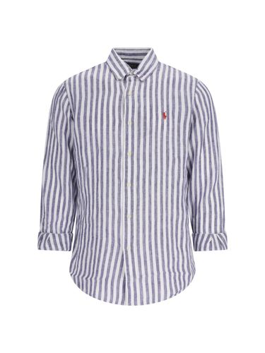 Custom-fit Striped Linen Shirt - Polo Ralph Lauren - Modalova