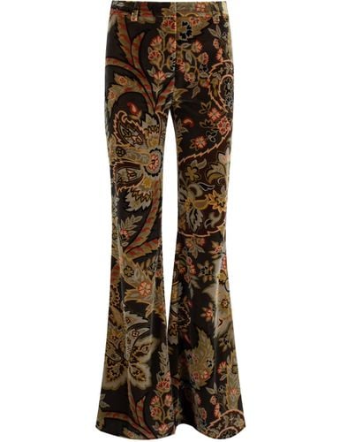 Etro Paisley Flared Trousers - Etro - Modalova