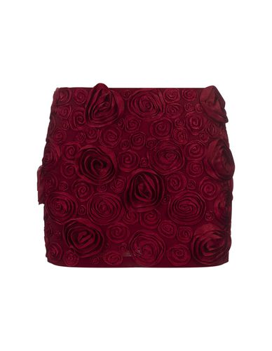 Mini Skirt With 3d Rose Embroidery - Blumarine - Modalova