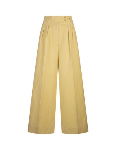 Ginger Linen And Cotton Palazzo Trousers - Aspesi - Modalova