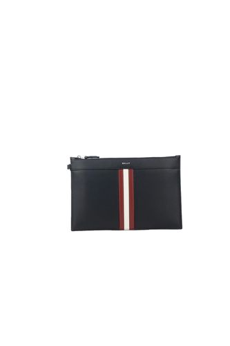 Bally Black Leather Clutch - Bally - Modalova