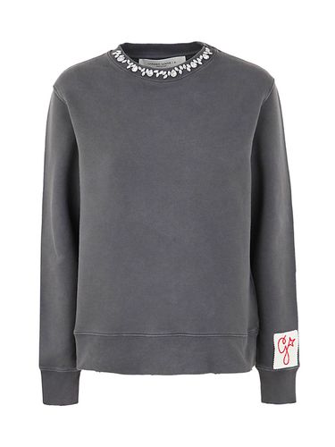 Sweatshirt With Crystals Crewneck - Golden Goose - Modalova