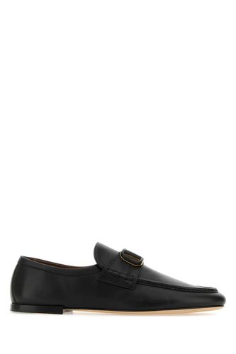 Black Nappa Leather Vlogo Loafers - Valentino Garavani - Modalova