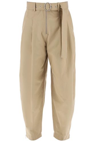 Cotton Pants With Removable Belt - Jil Sander - Modalova