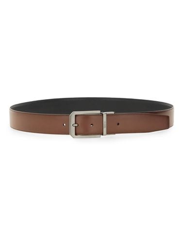 Zegna Reversible Leather Belt - Zegna - Modalova