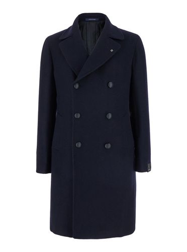 Arden Double-breasted Coat With Classic Revers In Virgin Wool Man - Tagliatore - Modalova