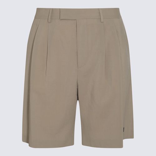 Tan Wool Blend Double Pleat Shorts - AMIRI - Modalova