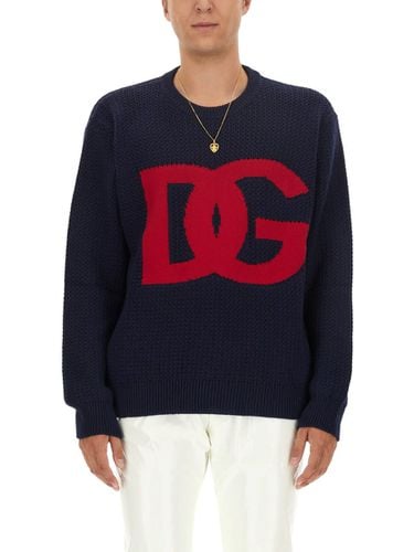 Dolce & Gabbana Jersey With Logo - Dolce & Gabbana - Modalova