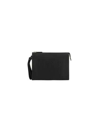 Fendi Black Leather Pouch - Fendi - Modalova