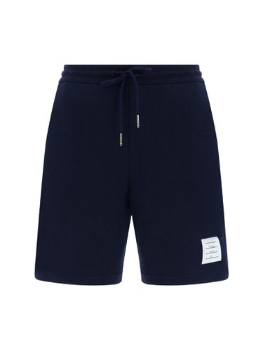 Cotton Knit Bermuda Shorts - Thom Browne - Modalova