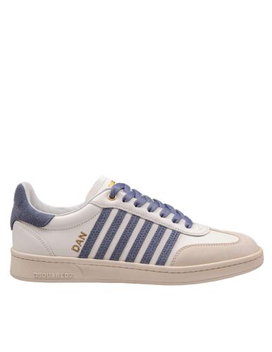 Boxer Sneakers In Leather And Suede Color And Blue - Dsquared2 - Modalova