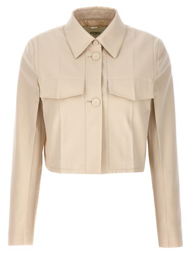 Fendi Tailored Crop Jacket - Fendi - Modalova