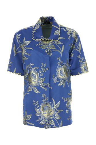 Floral-jacquard Short Sleeved Shirt - Etro - Modalova