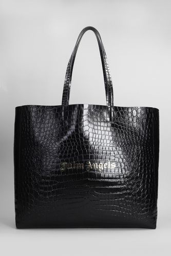 Palm Angels Tote In Black Leather - Palm Angels - Modalova