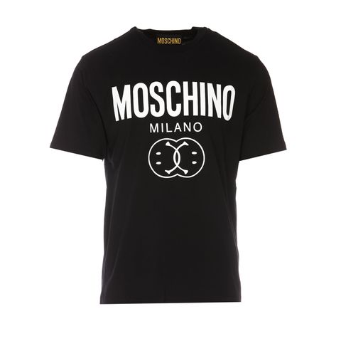 Moschino Double Smiley Logo T-shirt - Moschino - Modalova