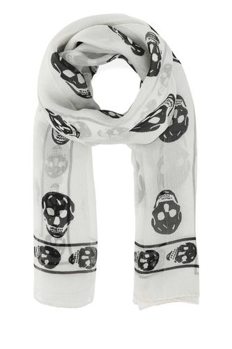 Printed Silk Scarf - Alexander McQueen - Modalova