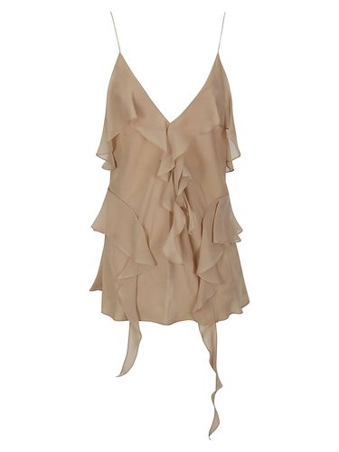 The Piet Plunging V-neck Ruffled Top - Khaite - Modalova