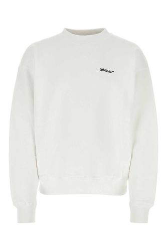 White Cotton Oversize Sweatshirt - Off-White - Modalova