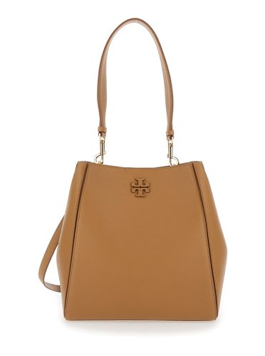 Bucket Bag With Tonal Logo In Leather Woman - Tory Burch - Modalova