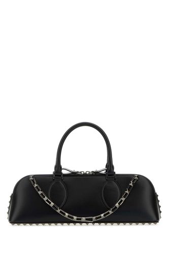 Black Leather Rockstud East-west Handbag - Valentino Garavani - Modalova