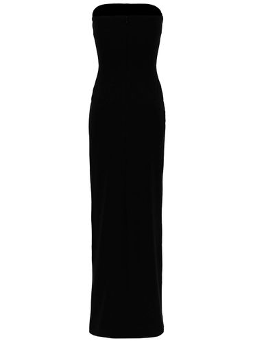 Bysha Long Dress With Front Split In Stretch Fabric Woman - Solace London - Modalova