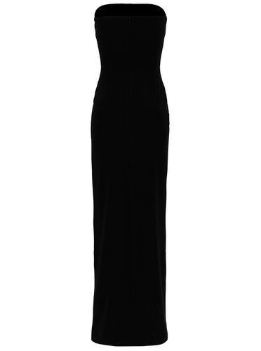 Bysha Long Dress With Front Split In Stretch Fabric Woman - Solace London - Modalova