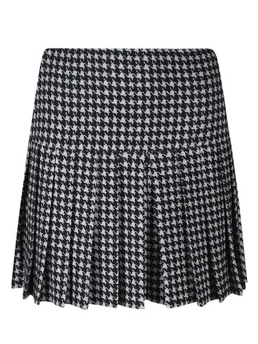 Printed Pleated Short Skirt - Norma Kamali - Modalova